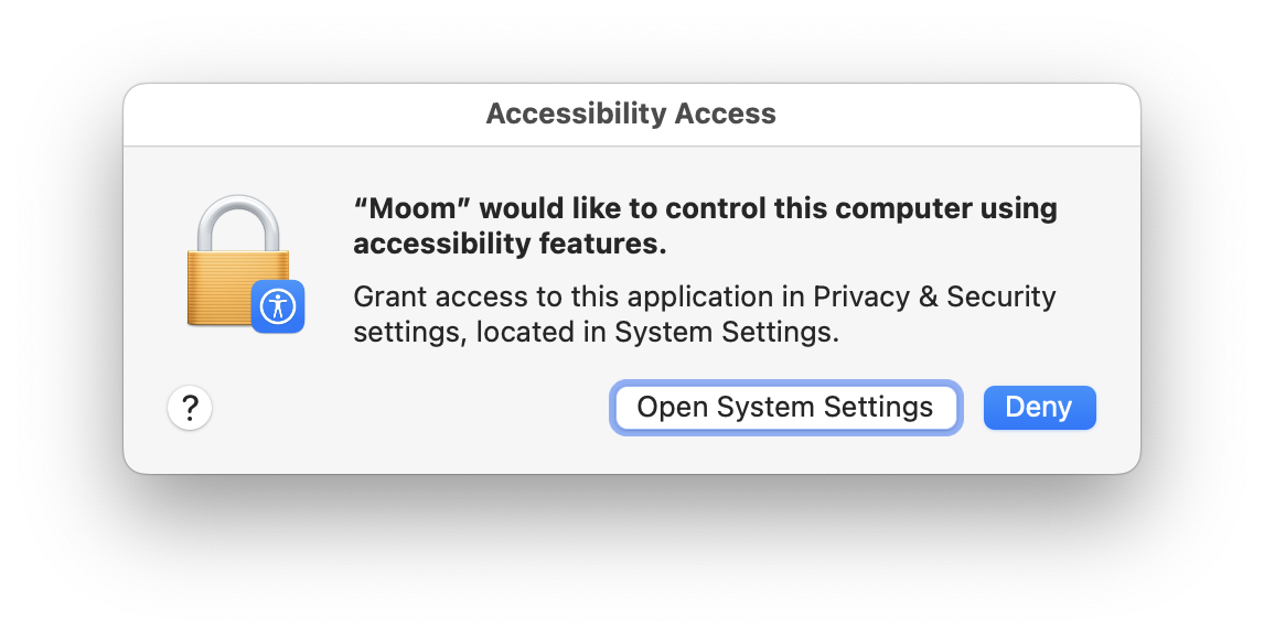 The 'control this computer' dialog
